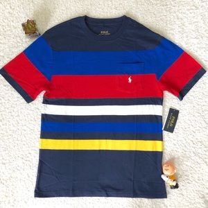 Ralph Lauren Striped Shirt Boys Large New Tag